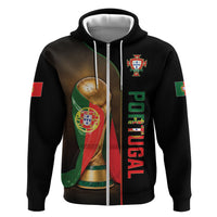 Personalized Portugal Football 2026 Zip Hoodie Trophy Flag Pride Art