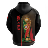 Personalized Portugal Football 2026 Zip Hoodie Trophy Flag Pride Art