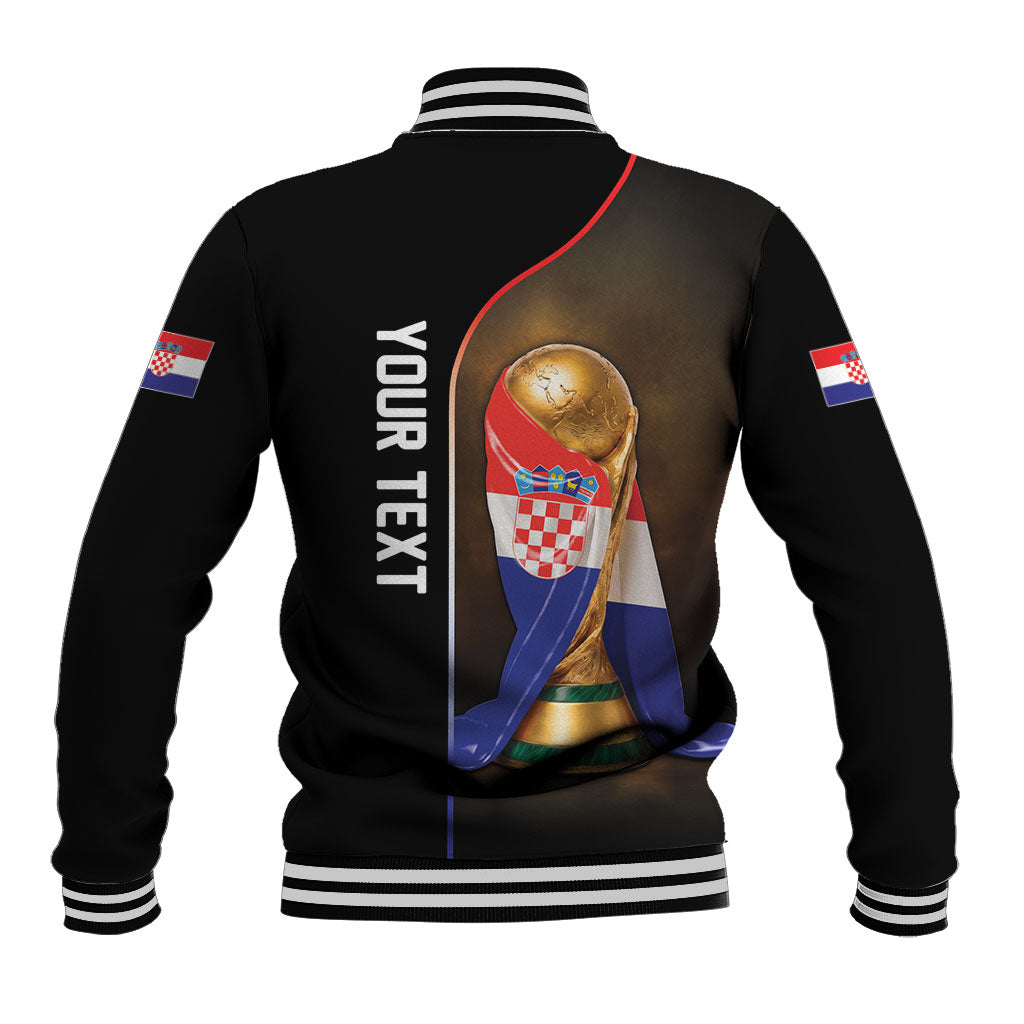 Personalized Croatia Football 2026 Baseball Jacket Trophy Flag Pride Art