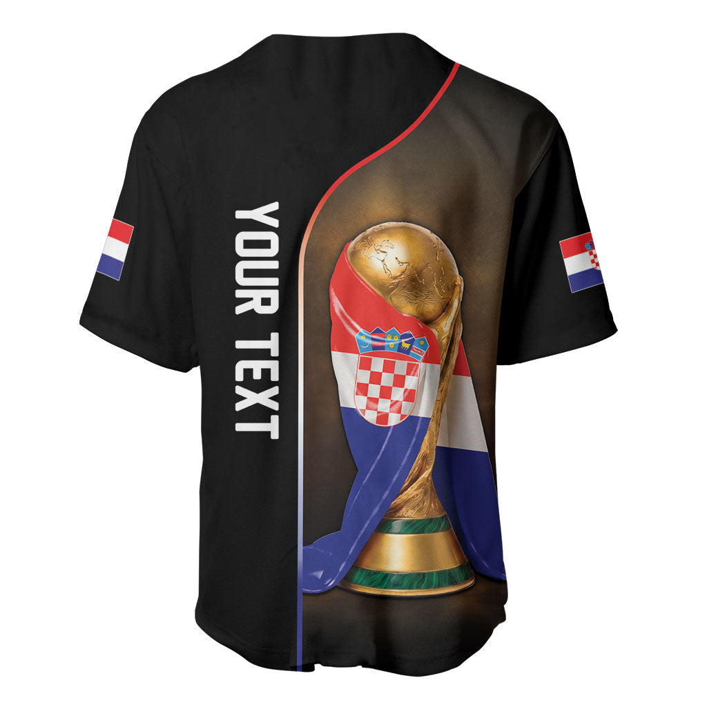 Personalized Croatia Football 2026 Baseball Jersey Trophy Flag Pride Art