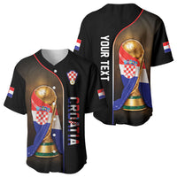 Personalized Croatia Football 2026 Baseball Jersey Trophy Flag Pride Art