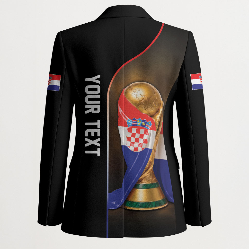 Personalized Croatia Football 2026 Blazer Trophy Flag Pride Art