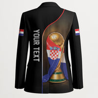 Personalized Croatia Football 2026 Blazer Trophy Flag Pride Art
