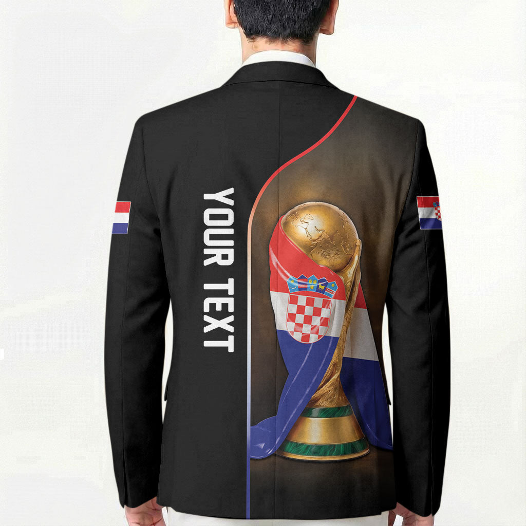 Personalized Croatia Football 2026 Blazer Trophy Flag Pride Art