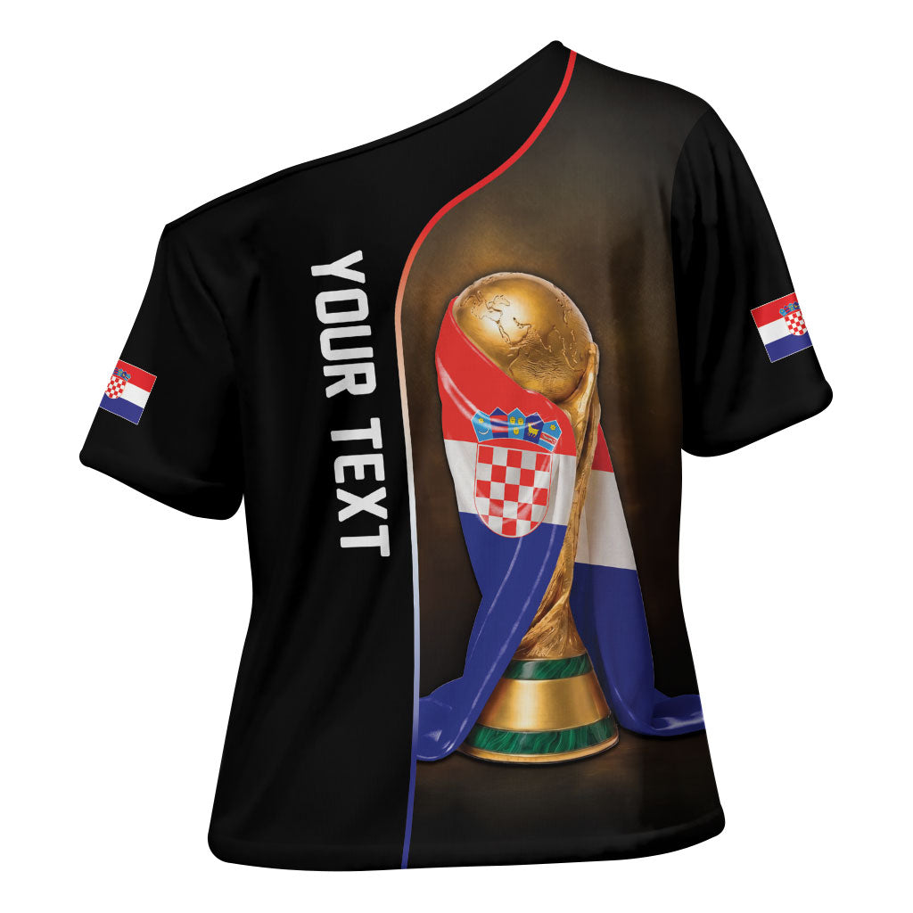 Personalized Croatia Football 2026 Cross Shoulder Shirt Trophy Flag Pride Art