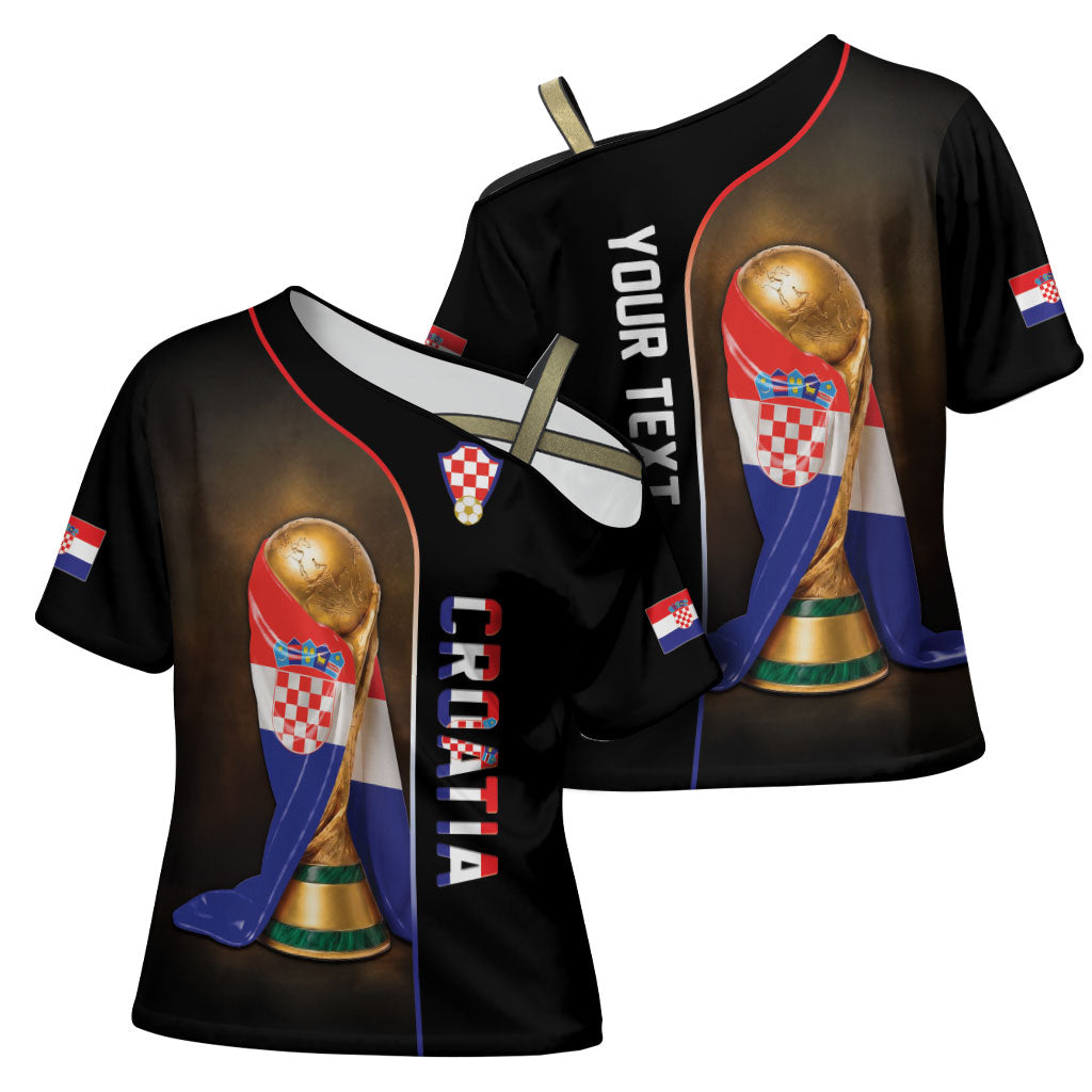 Personalized Croatia Football 2026 Cross Shoulder Shirt Trophy Flag Pride Art
