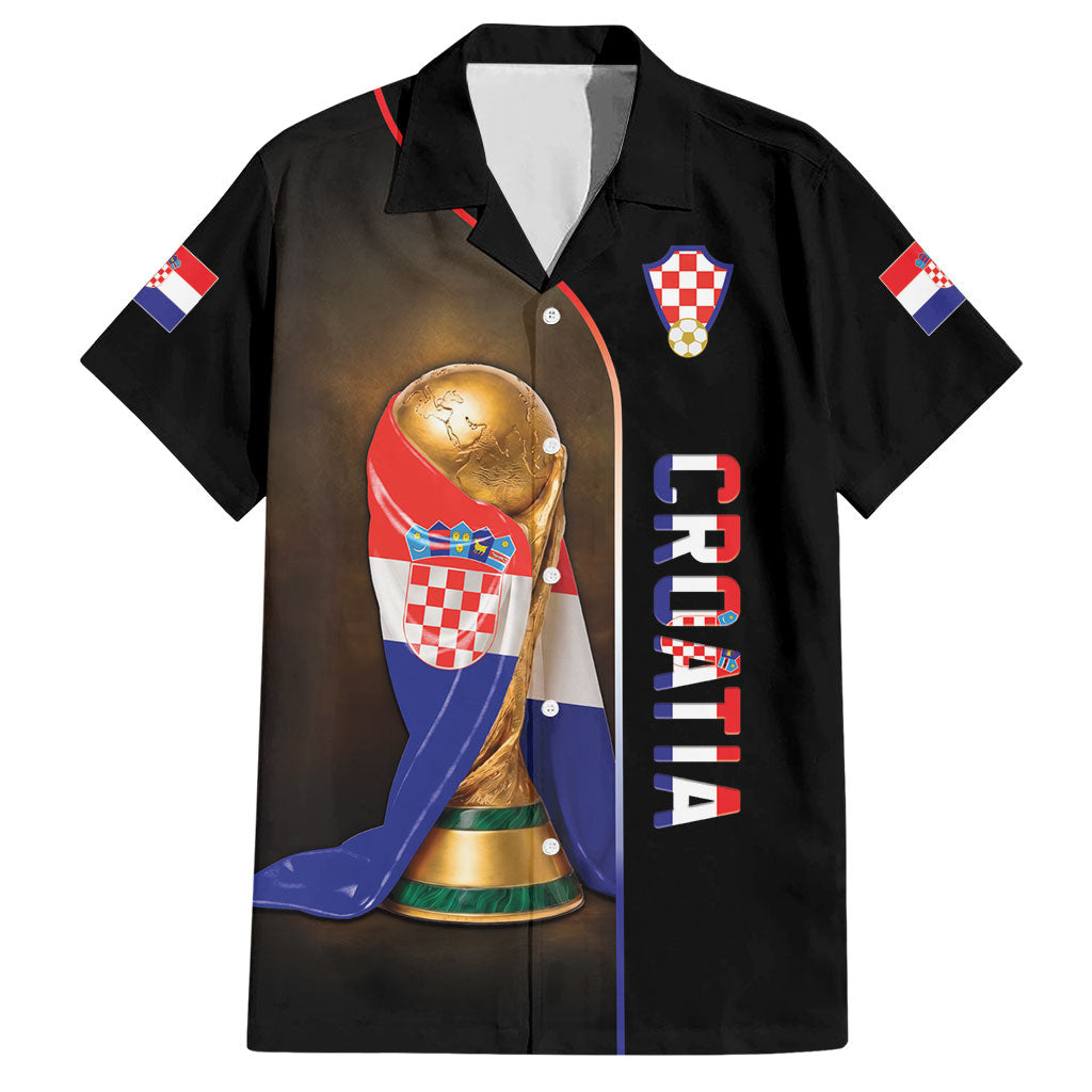 Personalized Croatia Football 2026 Hawaiian Shirt Trophy Flag Pride Art