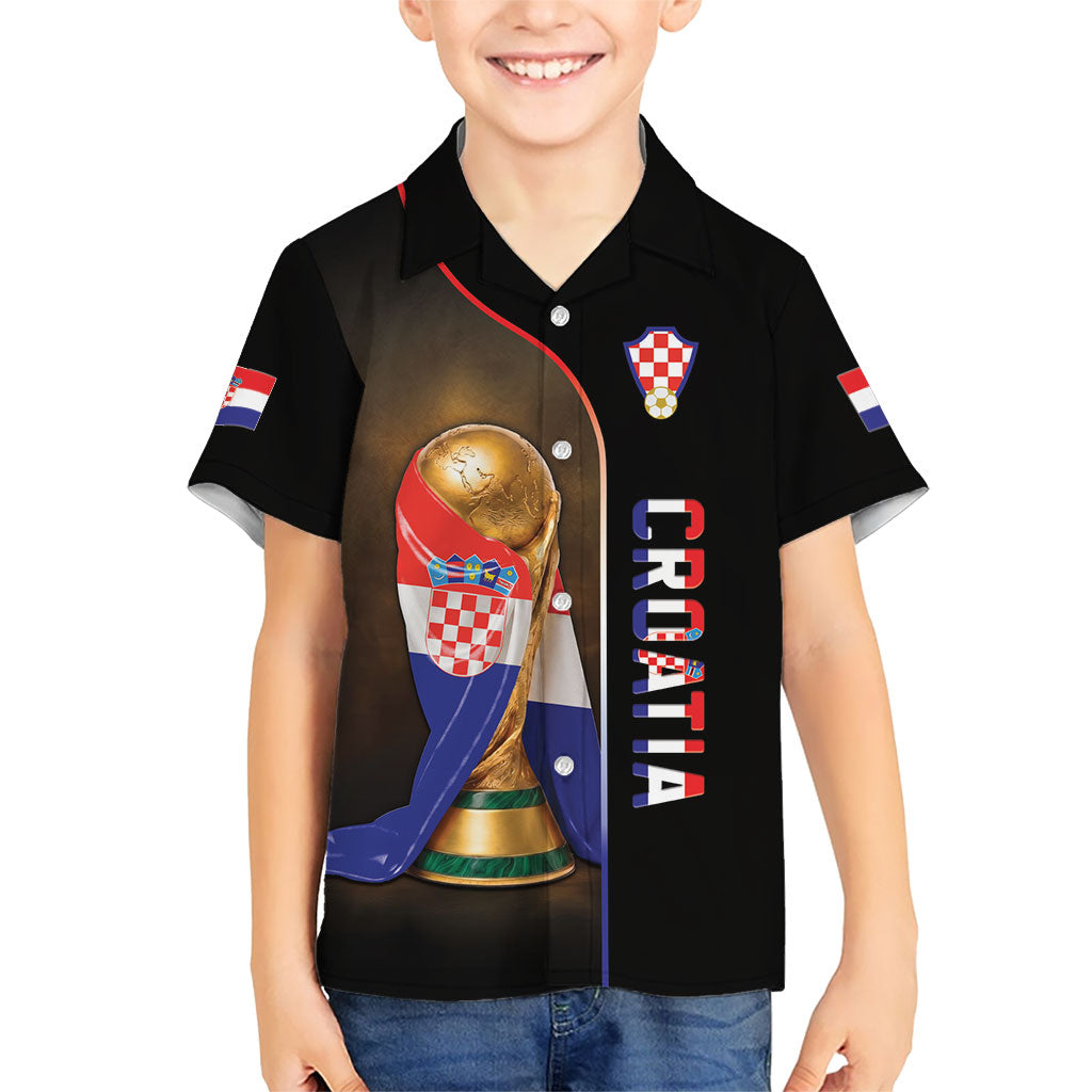 Personalized Croatia Football 2026 Hawaiian Shirt Trophy Flag Pride Art