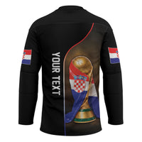 Personalized Croatia Football 2026 Hockey Jersey Trophy Flag Pride Art