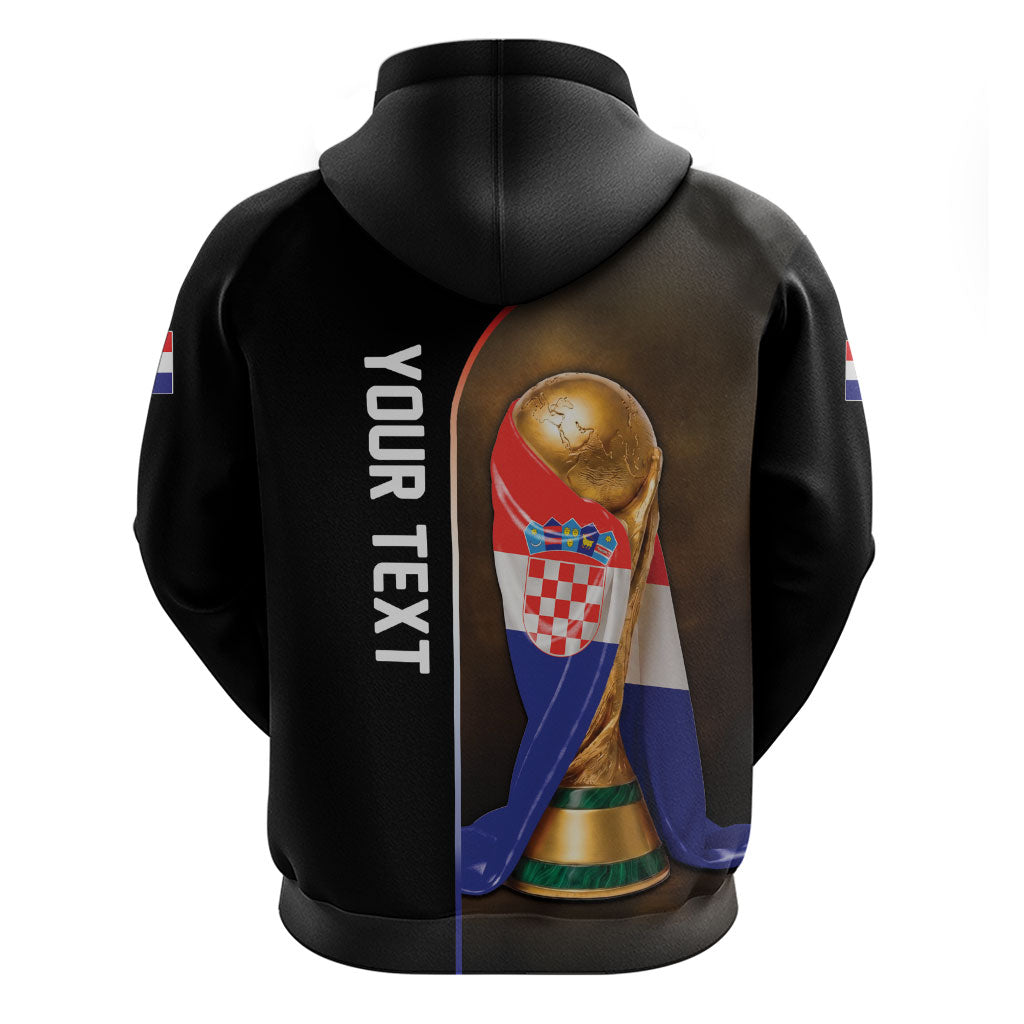 Personalized Croatia Football 2026 Hoodie Trophy Flag Pride Art