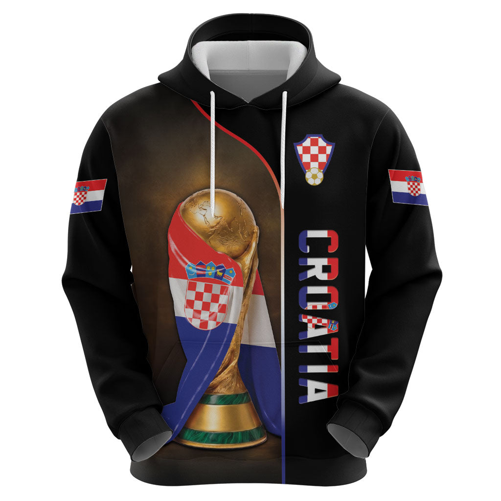 Personalized Croatia Football 2026 Hoodie Trophy Flag Pride Art