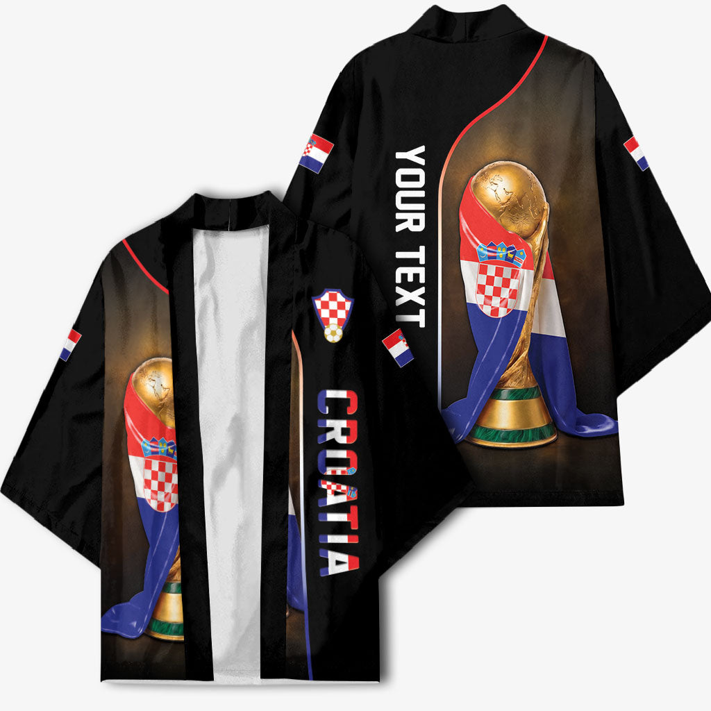 Personalized Croatia Football 2026 Kimono Trophy Flag Pride Art