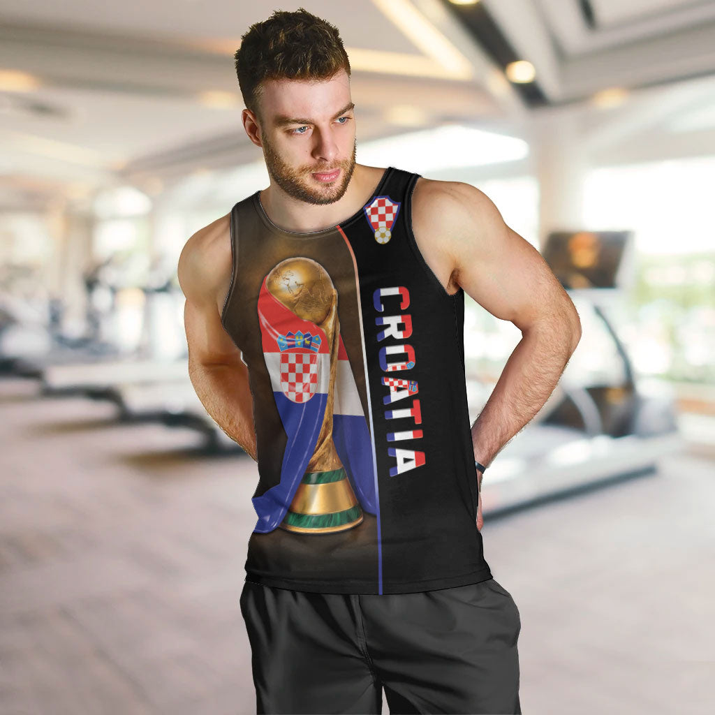 Personalized Croatia Football 2026 Men Tank Top Trophy Flag Pride Art