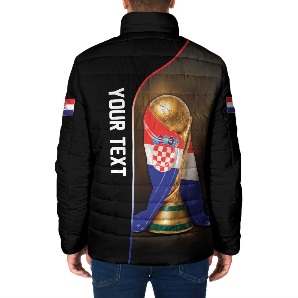 Personalized Croatia Football 2026 Padded Jacket Trophy Flag Pride Art