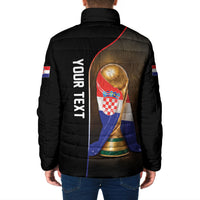 Personalized Croatia Football 2026 Padded Jacket Trophy Flag Pride Art