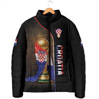 Personalized Croatia Football 2026 Padded Jacket Trophy Flag Pride Art