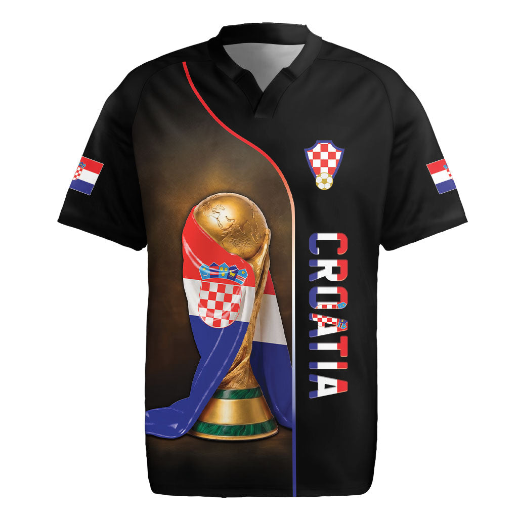 Personalized Croatia Football 2026 Rugby Jersey Trophy Flag Pride Art