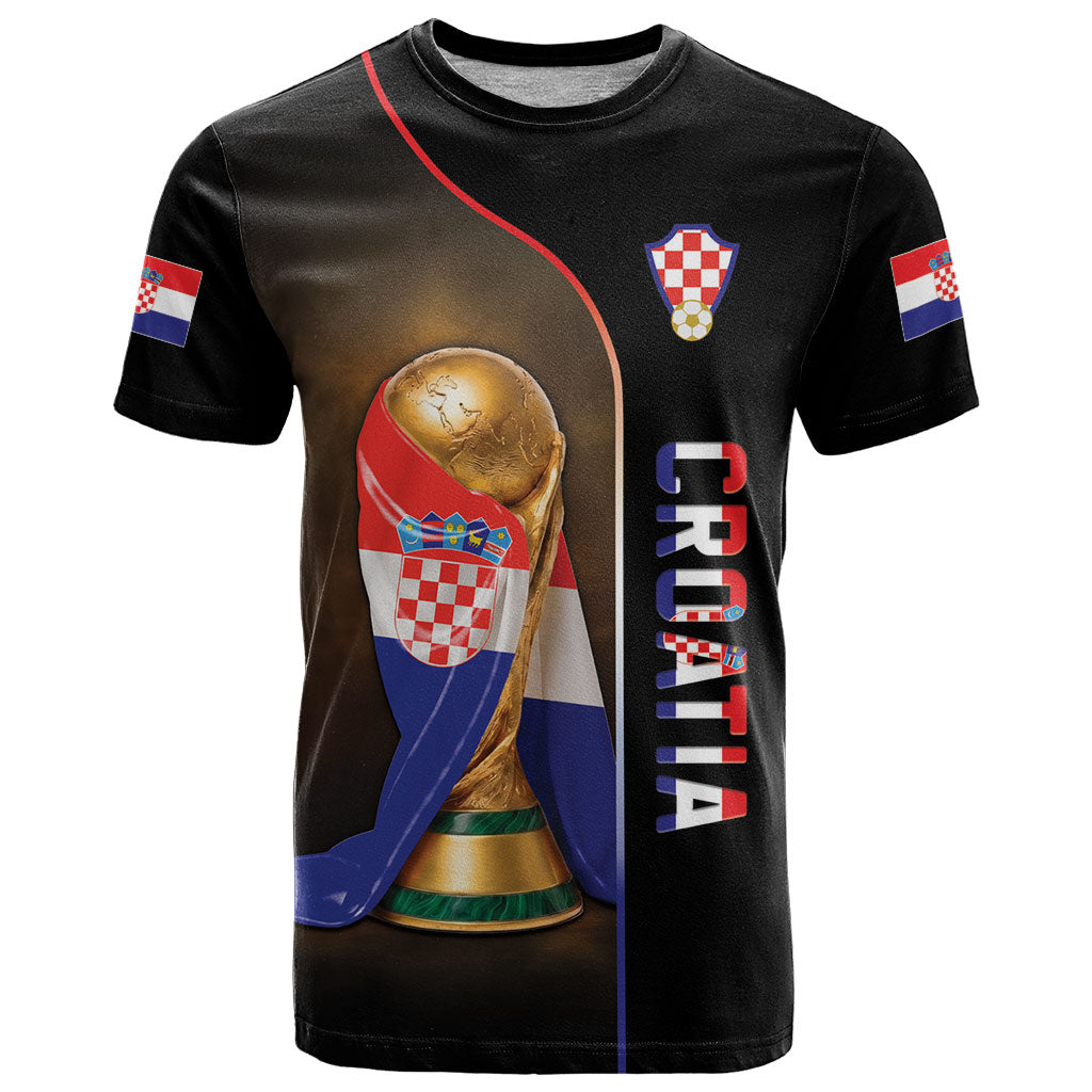 Personalized Croatia Football 2026 T Shirt Trophy Flag Pride Art
