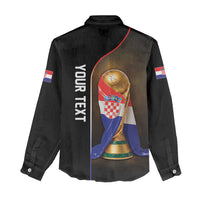 Personalized Croatia Football 2026 Women Casual Shirt Trophy Flag Pride Art
