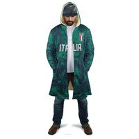 Custom Italy Football Cloak Gli Azzurri Renaissance Art Green Version