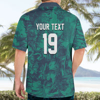 Custom Italy Football Hawaiian Shirt Gli Azzurri Renaissance Art Green Version