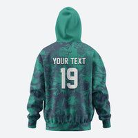 Custom Italy Football Hoodie Gli Azzurri Renaissance Art Green Version