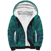 Custom Italy Football Sherpa Hoodie Gli Azzurri Renaissance Art Green Version