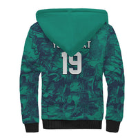 Custom Italy Football Sherpa Hoodie Gli Azzurri Renaissance Art Green Version