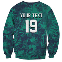 Custom Italy Football Sweatshirt Gli Azzurri Renaissance Art Green Version