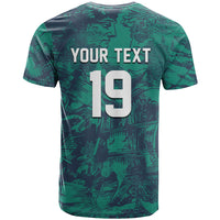 Custom Italy Football T Shirt Gli Azzurri Renaissance Art Green Version