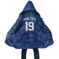 Custom Italy Football Cloak Gli Azzurri Renaissance Art Blue Version