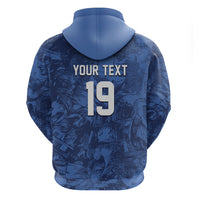 Custom Italy Football Hoodie Gli Azzurri Renaissance Art Blue Version