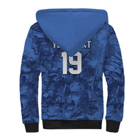 Custom Italy Football Sherpa Hoodie Gli Azzurri Renaissance Art Blue Version