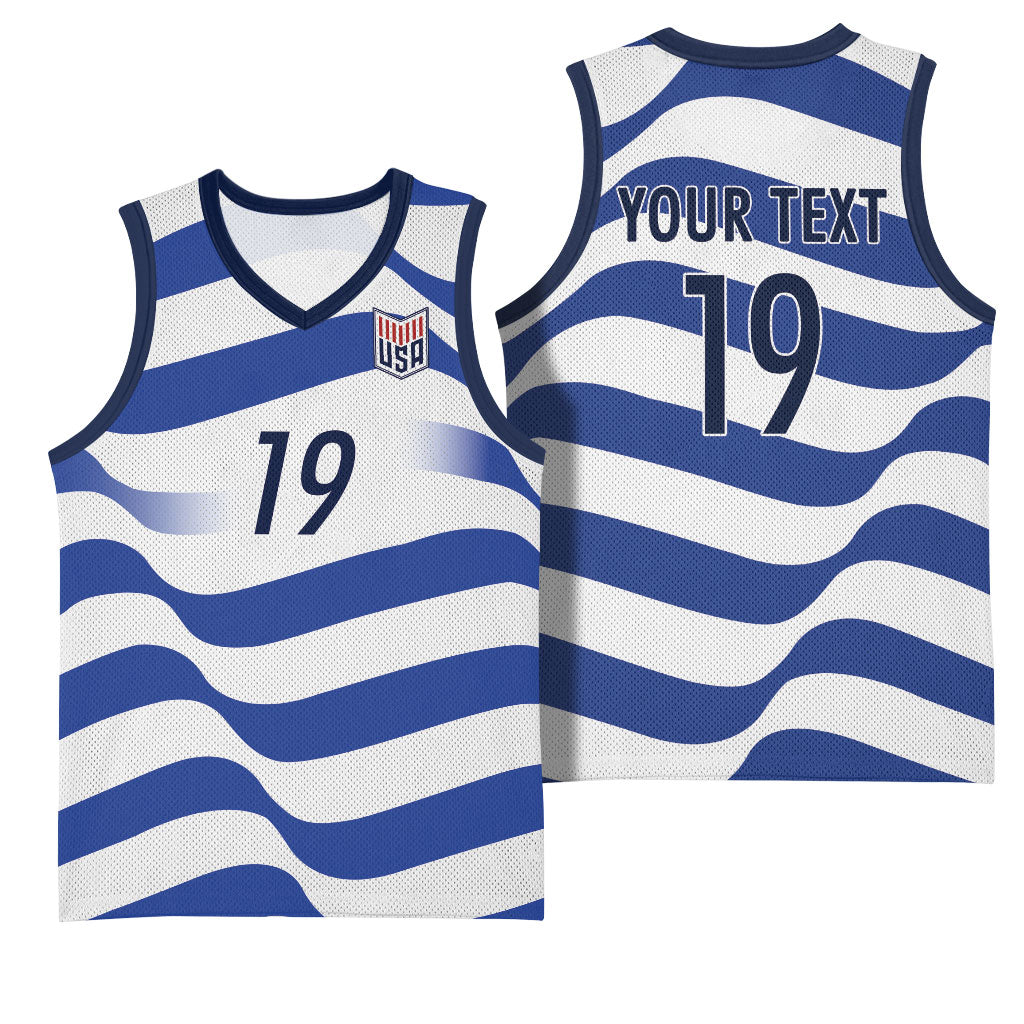 Custom World Football 2026 USA Basketball Jersey Stars Stripes Football Supporter