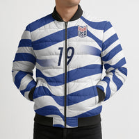 Custom World Football 2026 USA Bomber Puffer Jacket Stars Stripes Football Supporter