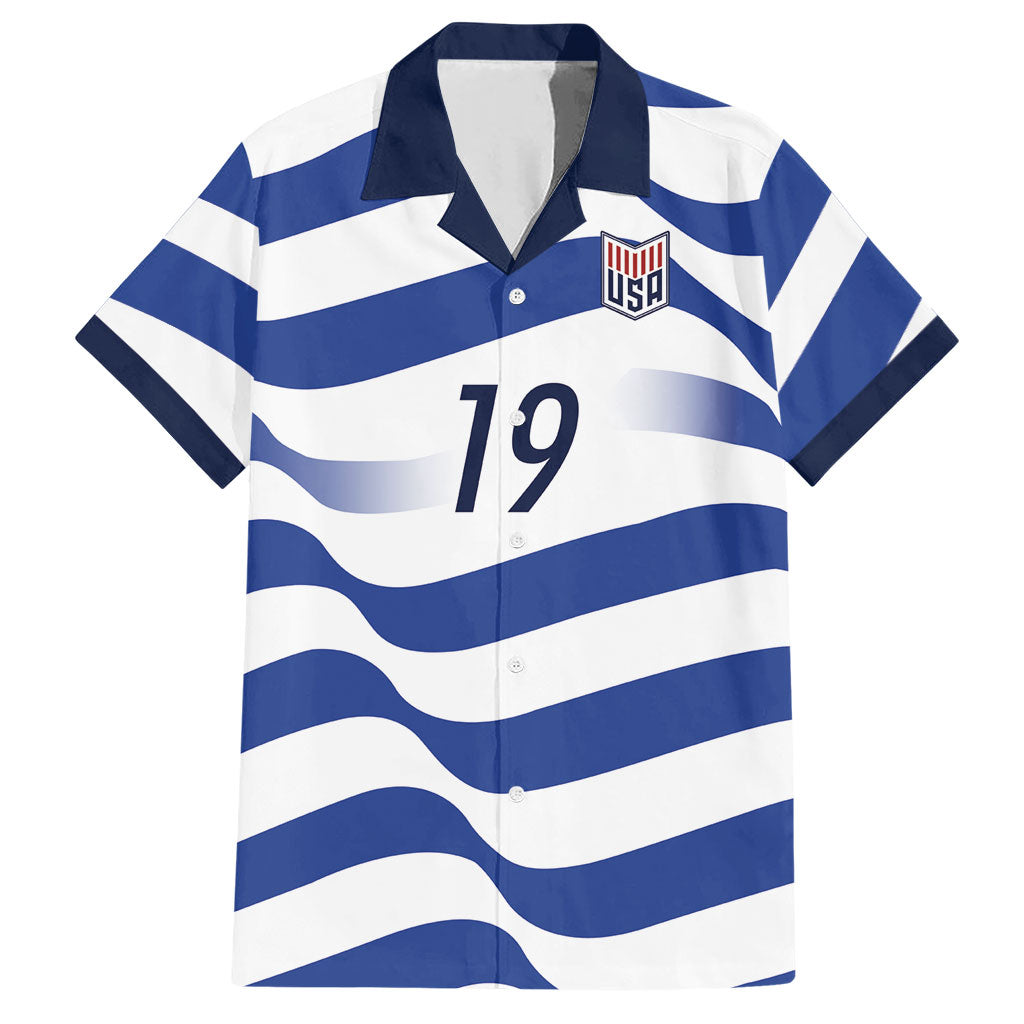 Custom World Football 2026 USA Hawaiian Shirt Stars Stripes Football Supporter