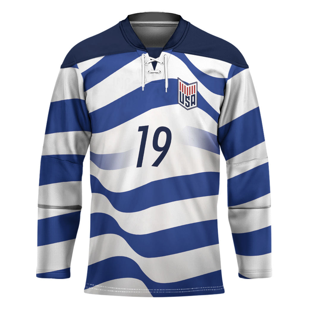 Custom World Football 2026 USA Hockey Jersey Stars Stripes Football Supporter