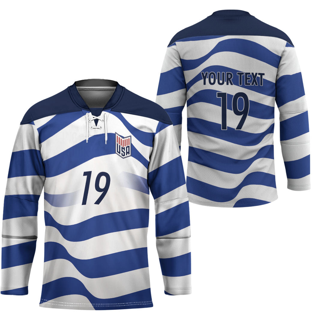 Custom World Football 2026 USA Hockey Jersey Stars Stripes Football Supporter
