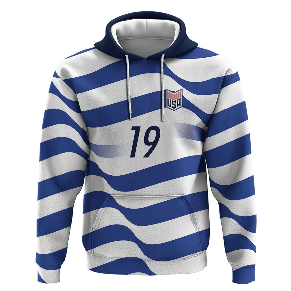 Custom World Football 2026 USA Hoodie Stars Stripes Football Supporter
