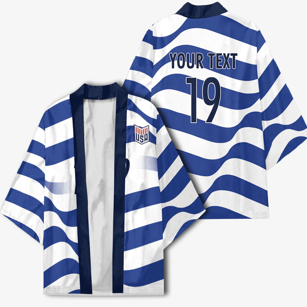 Custom World Football 2026 USA Kimono Stars Stripes Football Supporter