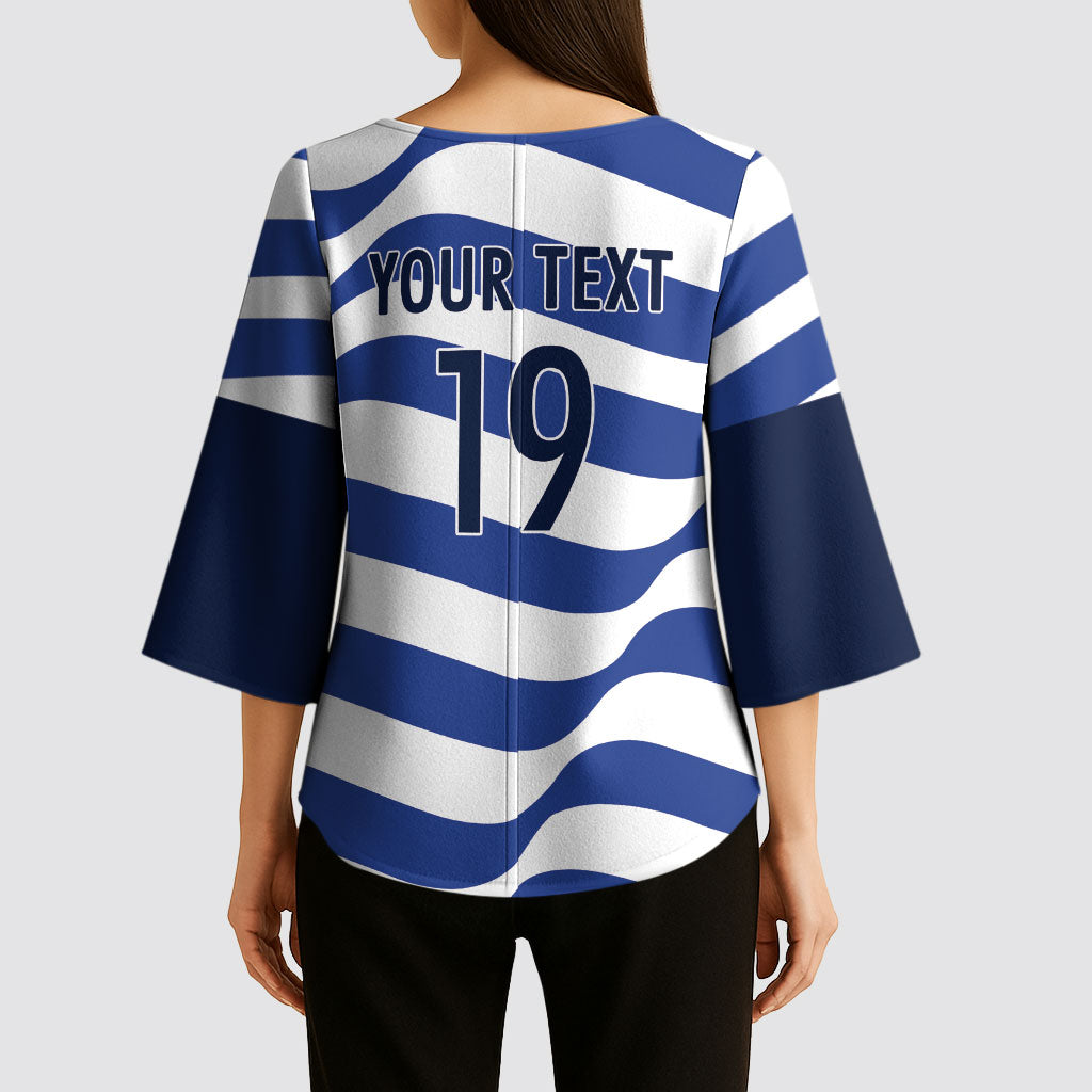Custom World Football 2026 USA Kimono Sleeve Blouse Stars Stripes Football Supporter