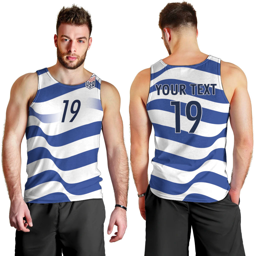 Custom World Football 2026 USA Men Tank Top Stars Stripes Football Supporter