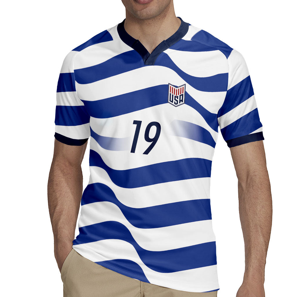 Custom World Football 2026 USA Rugby Jersey Stars Stripes Football Supporter