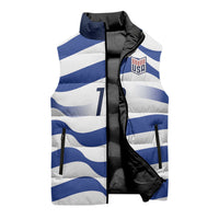Custom World Football 2026 USA Sleeveless Puffer Jacket Stars Stripes Football Supporter