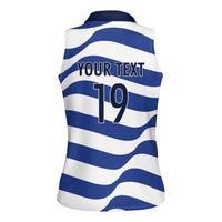 Custom World Football 2026 USA Women Sleeveless Polo Shirt Stars Stripes Football Supporter