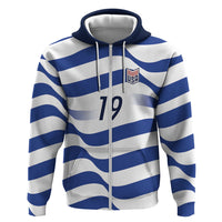 Custom World Football 2026 USA Zip Hoodie Stars Stripes Football Supporter