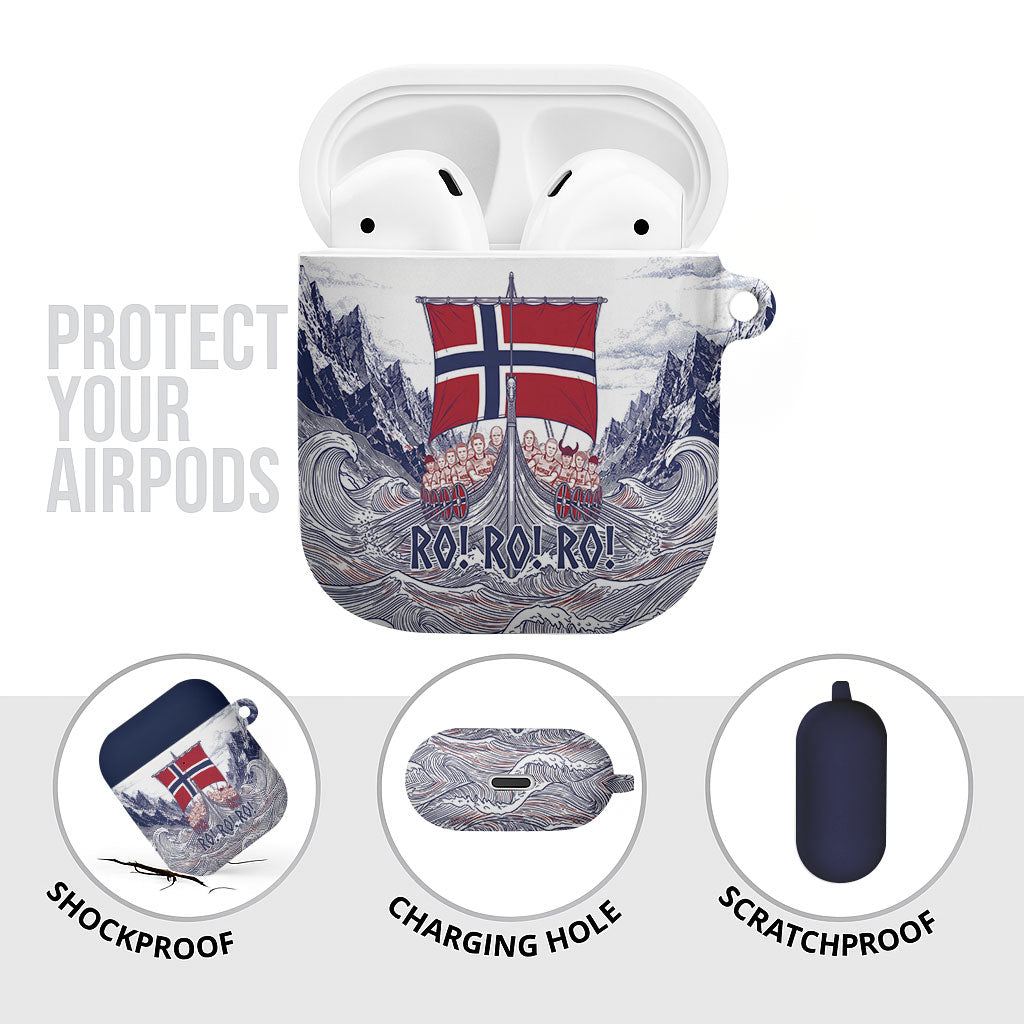 Norway Football AirPods Case Ro Ro Ro Viking Glory