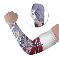 Custom Norway Football Arm Sleeves Ro Ro Ro Viking Glory