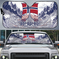 Norway Football Auto Sun Shade Ro Ro Ro Viking Glory