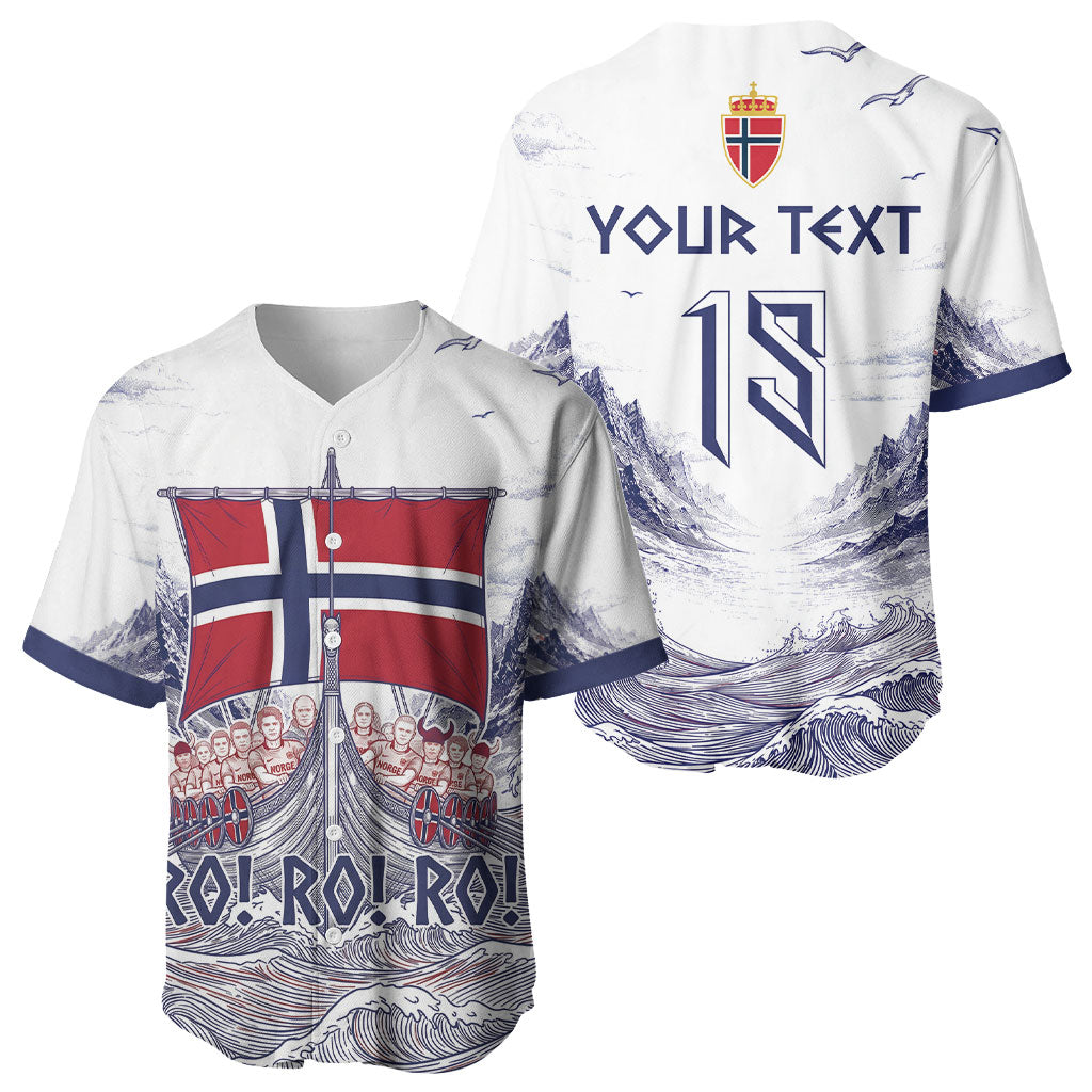 Custom Norway Football Baseball Jersey Ro Ro Ro Viking Glory